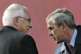 Václav Klaus a George W. Bush